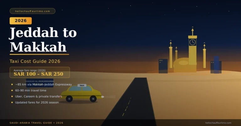 How Much Taxi Cost From Jeddah To Makkah (Complete Guide) 2026